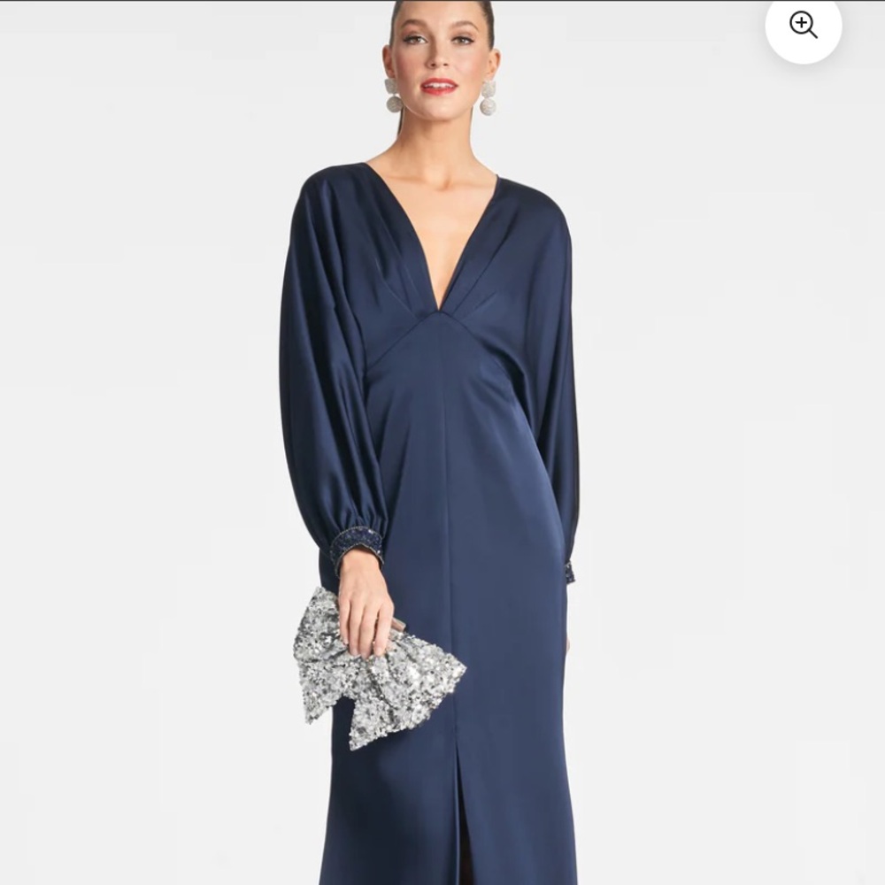 Sachin + Babi Deep Blue Long Sleeve Dress